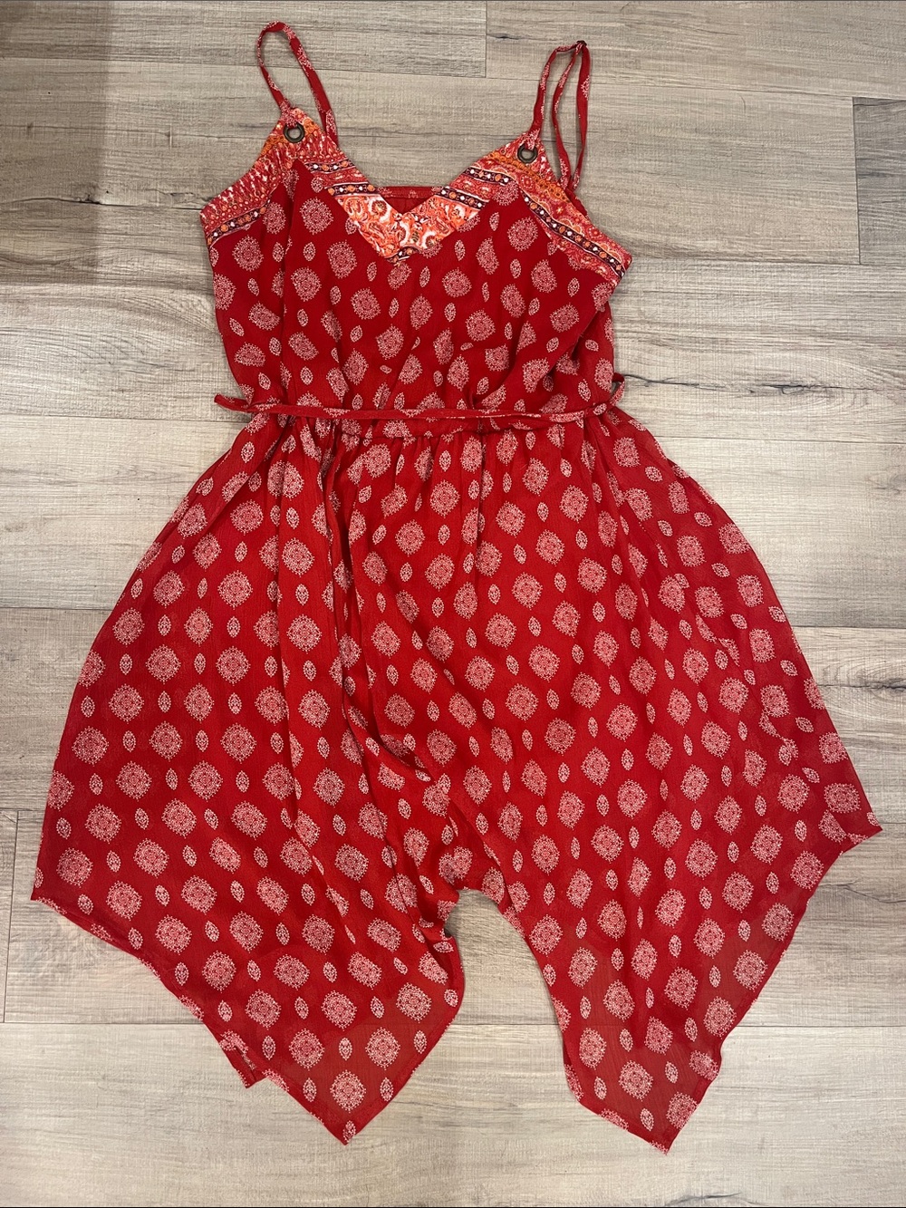 Xhilaration Fairy Flowy Floral Dress High-Low Size Medium